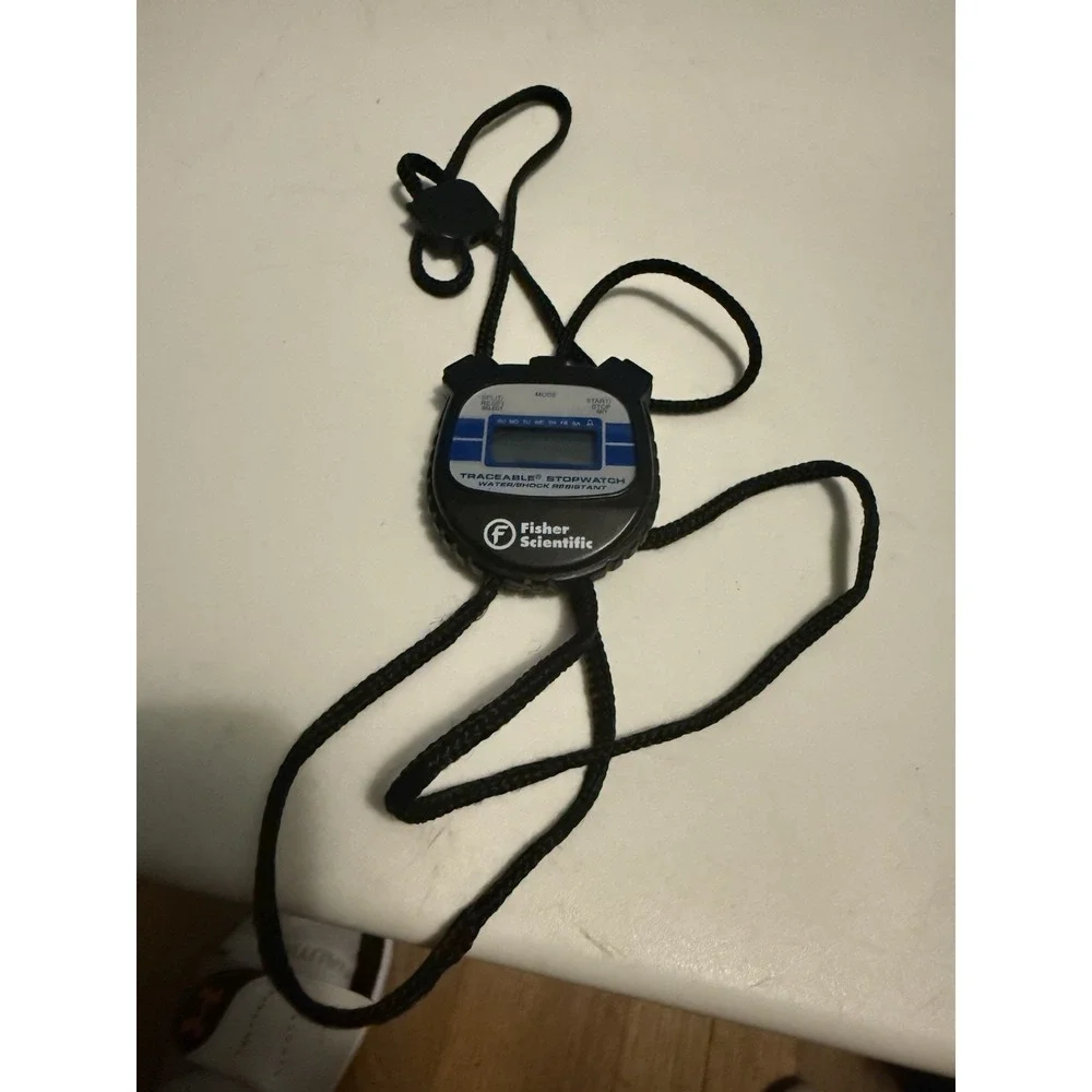 Fisher Scientific Traceable Water/Shock Resistant Stopwatch 14-649-11 Needs Batt